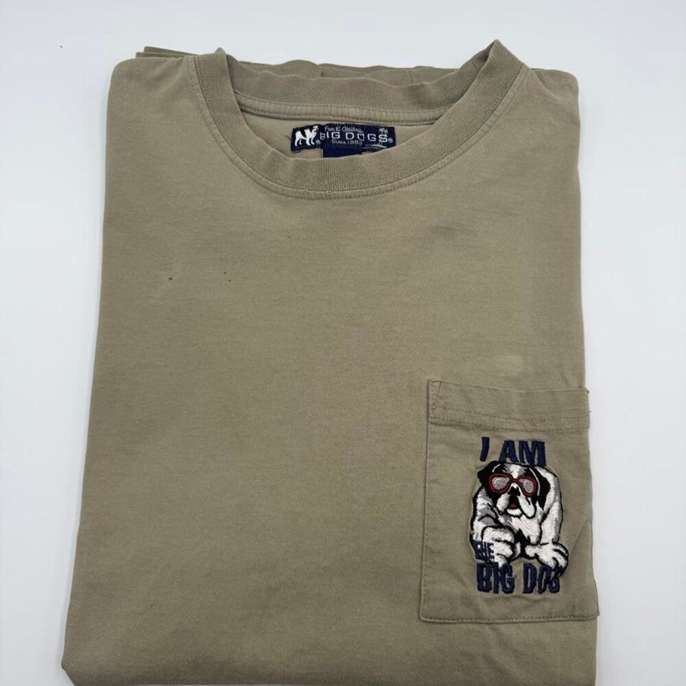 Big Dogs long sleeve t shirt. I am the big dog size large (hole)